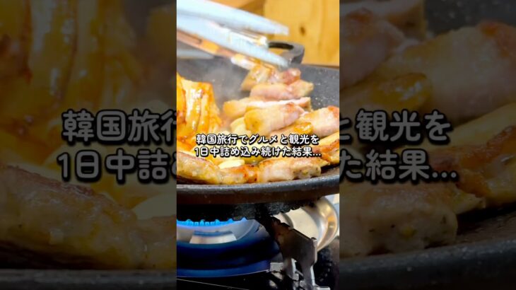 韓国旅行でグルメと観光を1日中詰め込み続けた結果…マジで地獄でした。#韓国旅行　#韓国グルメ　#明洞　#韓国旅行vlog #koreatravel
