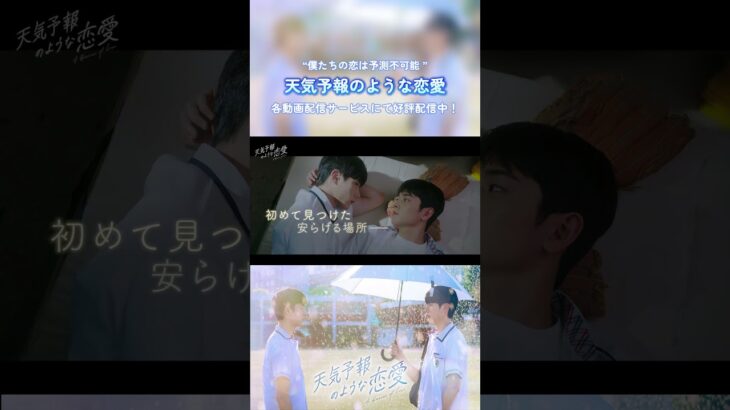 #熟睡の日 に#天気予報のような恋愛 出演の2人からメッセージ💌│韓国BLドラマ「天気予報のような恋愛～A Breeze of Love～」各動画配信サービスにて好評配信中！
