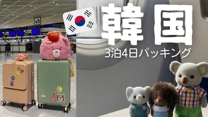 [韓国]🇰🇷3泊4日パッキング|仁川空港|ホテルルームツアー