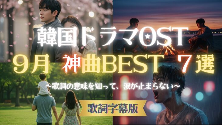 【韓国ドラマOST 歌詞字幕版】言霊が心に刺さる、感動が倍になるOST 神曲Best