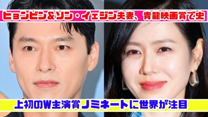 ヒョンビン×ソン・イェジン、同じ夜に主演賞を競う!青龍映画賞で奇跡の瞬間へ