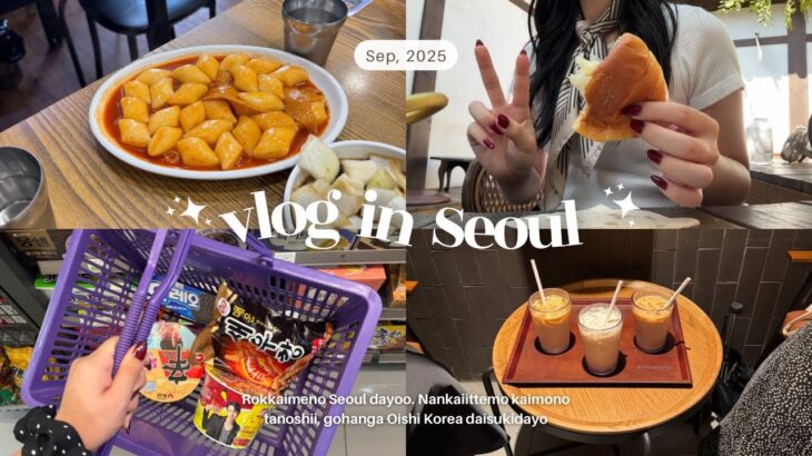 韓国vlog) 3泊4日のソウル女子旅🇰🇷✨️渡韓6回目の私がおすすめするグルメ🌶ショッピング🛍美容🧖🏻‍♀️の満喫旅！