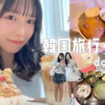 【韓国旅行vlog🇰🇷】韓国カフェ巡り&爆買いin狎鴎亭・新村・弘大・聖水🧸 しっかり韓国料理も🍚