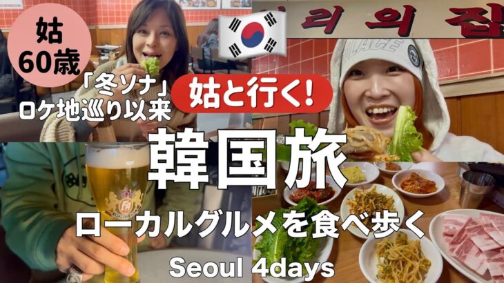 【ソウルvlog】嫁姑で行く韓国旅行🇰🇷おすすめスポット＆ローカルグルメ大公開(#158 )