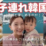 【子連れ韓国旅行】3歳娘と行く韓国こんなかんじ！フライトから子連れおすすめスポット紹介✈️🇰🇷