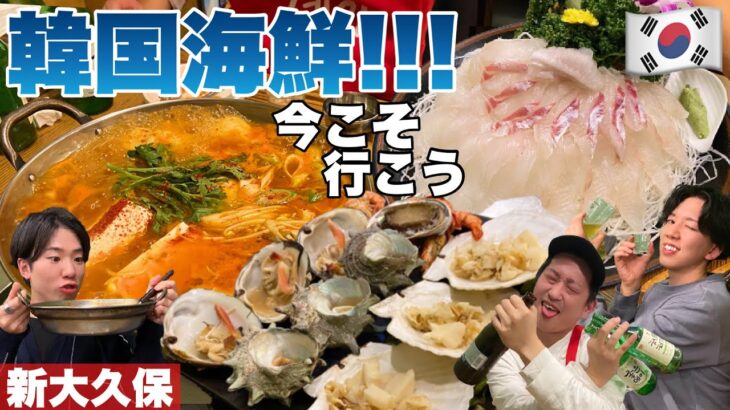 【韓国料理】鬼コスパ激うま大漁！新大久保に今こそ韓国海鮮を食べに行ってみて欲しいんだよう！！【モッパン】