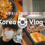 【vlog】1人でビザなし韓国旅行3泊4日/今のリアルな出国の仕方（カフェ、服、サムギョプサル）