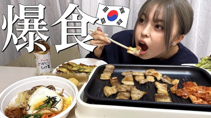 韓国が恋しくなったから韓国料理爆食いしながら最近ストレスが溜まってること色々語った。【大食い】【モッパン】