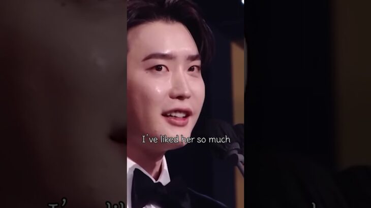 [ENG] Lee Jong Suk’s Acceptance Speech Referring To IU🏆💌 #Shorts (Subscribe to Me for More Videos)