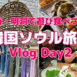 【韓国旅行Vlog】Day2 | 江南＆明洞で食べつくす | ピョルマダン図書館 | HAUL | GOTO MALL | 新世界百貨店 | 明洞ショッピング