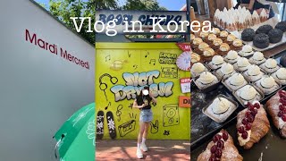 【trip vlog】遂に！念願の韓国旅行🇰🇷😭💓やりたいことが多すぎて時間が足りないDay 1 & Day 2🛍️🍞🎠
