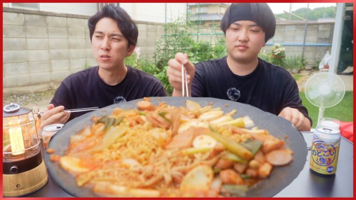 韓国料理のプデチゲを食べる日【咀嚼音/ モッパン/ ASMR】