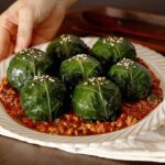 [韓国料理] 濃味テンジャンとくりくりエゴマの葉のサムパブ, 강된장 깻잎 쌈밥