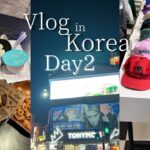 【韓国旅行vlog】かわいい服屋さんに出会い美味しい物も食べた韓国旅行Day2/弘大/明洞/シズニvlog