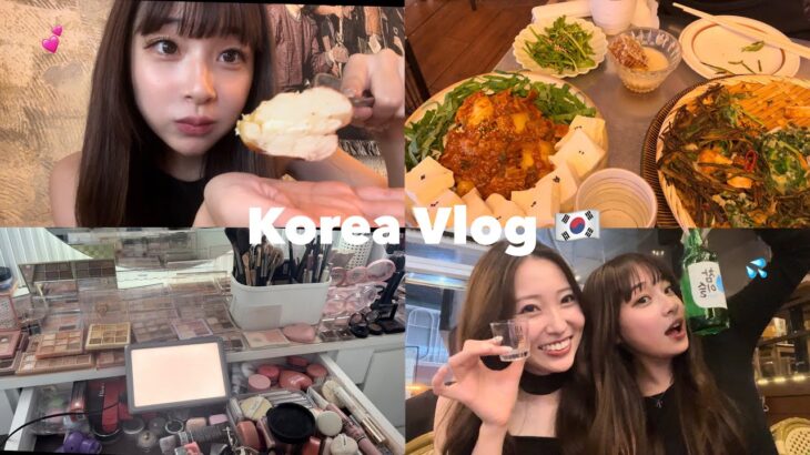 【Vlog】初めての一人韓国🇰🇷（後編）あまねと再会💕韓国アイドルメイク体験etc…