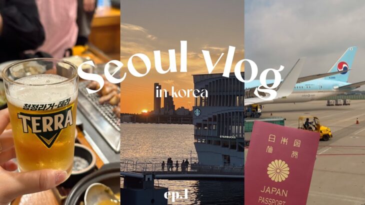 【Vlog】🇰🇷冬の韓国旅行3泊4日⛄️［Seoul trip #1］カフェ・グルメ・ホテル・広蔵市場・雑貨・ショッピング・人気スポットを巡る旅