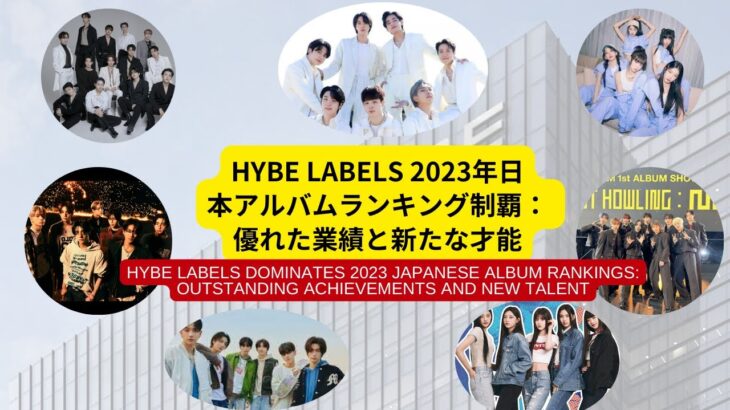 HYBE LABELS 2023年日本アルバムランキング制覇： 優れた業績と新たな才能