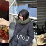 [SUB]韓国留学生の日常VLOG☃️ オンニたちと韓国料理｜スピーチの準備｜コーデ紹介