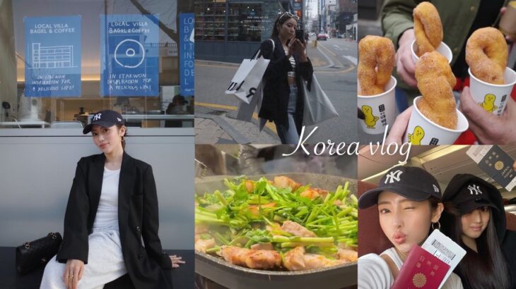 【韓国vlog】家族で韓国旅行✈️爆食&爆食いの旅🇰🇷