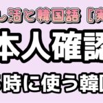 [韓国語講座] 韓国のライブ会場にて韓国の本人確認の聞き取り練習をしましょう