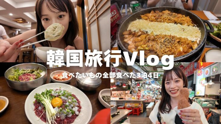 【韓国Vlog】全部美味し過ぎた！🇰🇷幸せいっぱい3泊４日🤍