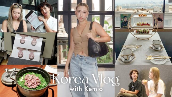 【韓国vlog】kemioくんと大満喫した韓国旅🇰🇷💙高級スパ/写真館/アフタヌーンティー/韓国料理