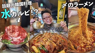 水カルビ？で1人飲み【韓国料理・コリアン酒場マンレ】