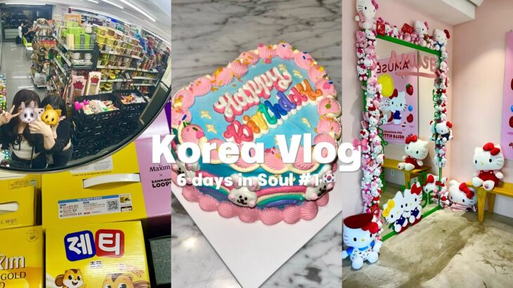 【vlog】大充実の韓国旅行🇰🇷ショッピングを楽しむ🛍️韓国アイドルが行く焼肉屋さん🥩5泊6日の姉妹旅👭聖水, ハンナム,弘大 …etc❤︎ ྀི˖ #part1࣪