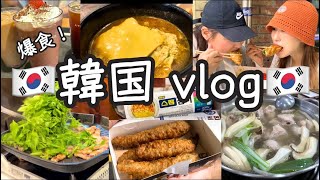 【韓国旅行】念願の韓国で爆食旅！1日目🇰🇷