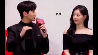 Kimjiwon’s reaction when kimsoohyun praised her キム・ジウォン キム・スヒョン 涙 किम जी 김수현 김지원 눈물의 여왕 queenoftears