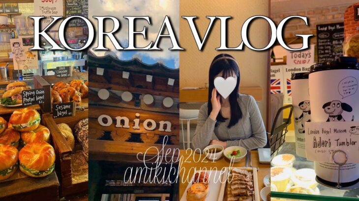 【韓国vlog】2泊3日秋韓国旅行🇰🇷|王道人気スポット|安国cafe☕️|ロンドンベーグルミュージアム🥯|onion|明洞food|seoul|江南・美容クリニック|東大門|弘大shopping🛍️