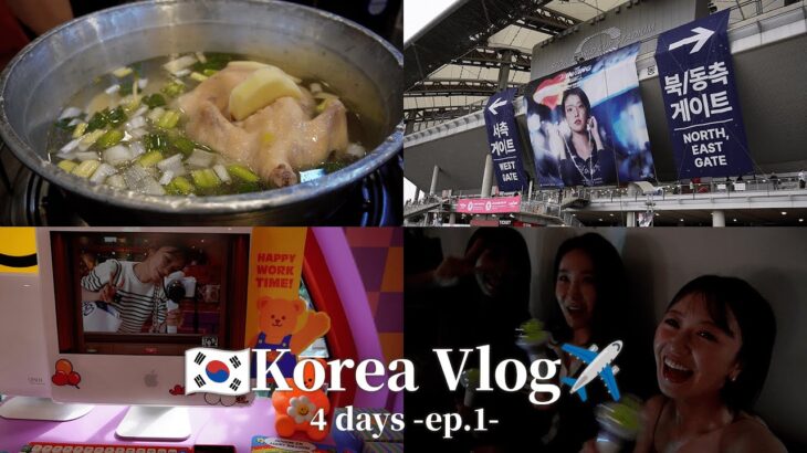 【韓国vlog】3泊4日女子旅旅行🇰🇷ショッピング /ライブ/韓国グルメ/美容【前編】