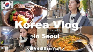 【韓国旅行🇰🇷】2泊3日秋冬のKoreaVlog🇰🇷韓国グルメ爆食!初韓国でも安心ガイド|明洞|東大門|広蔵市場|仁寺洞|安国ーオススメホテル・購入品紹介🙆‍♀️Korea,Seoul