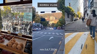 【seoul vlog🇰🇷】幼馴染と行く2泊3日韓国旅行🍂🤍初めての眉毛アート💫ショッピング🛍️聖水カフェ☕️｜聖水•漢南洞•新沙•安国•明洞•東大門