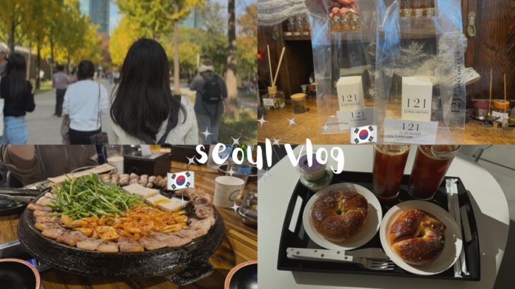 【韓国vlog】11月秋のソウル🍁おすすめスポット満載旅🇰🇷🐇 聖水、弘大