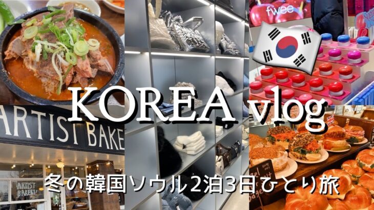 【ソウルひとり旅】2泊3日真冬の韓国🇰🇷人気スポット巡り 絶品カムジャタン ソンス街歩き コリアグランドセール初日 | Seoul trip | Korea vlog