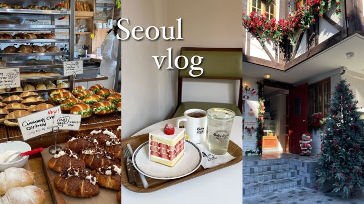 【Seoul vlog】親子で3泊4日の韓国旅行✈️ クリスマス感じすぎた…⛄️❄️｜韓国旅行｜trip｜安国｜聖水｜ソウルの森