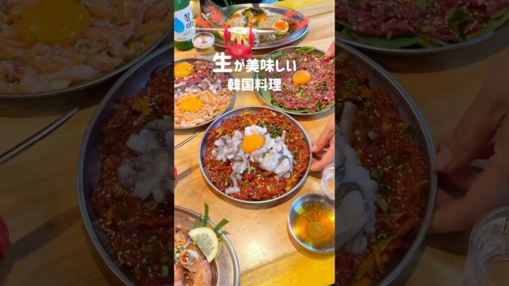 【夏の新作】新大久保で1番生が美味しい韓国料理屋見つけた！✨🦀🦐🐮