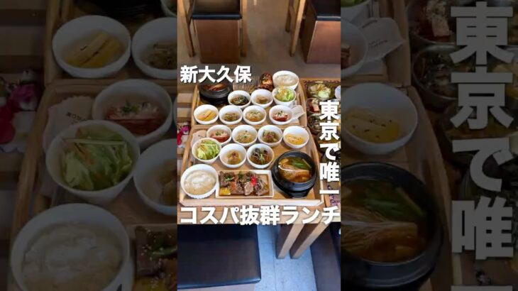 新大久保で並ばず入れる路地裏にある穴場韓国料理店【オンヘヤ】ランチは12種類もあってどれも小鉢料理がいっぱい！こんなに豪華なのに1290円とコスパ最高#新大久保 #新大久保グルメ #韓国料理 #東京