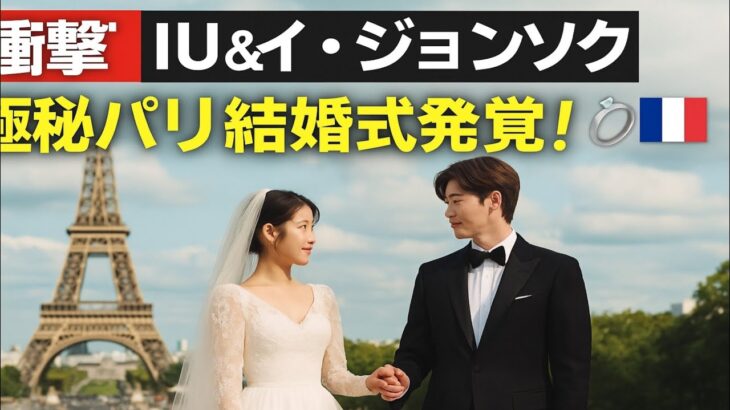 衝撃！イ・ジョンソクとIUがパリで極秘結婚式を挙げていた証拠をDispatchが暴露！