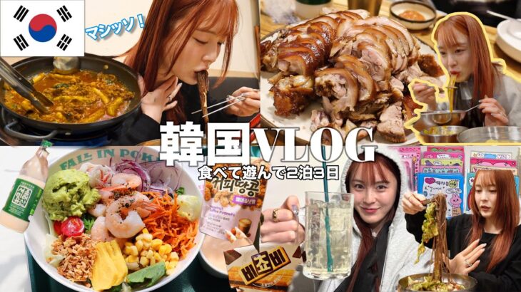 【VLOG】楽しすぎた全力韓国旅行🇰🇷🐷食べて食べてショッピングして充実しまくり3日間❣️