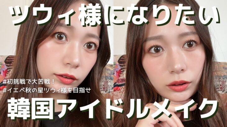 アラサー女が韓国アイドルメイクに挑戦♡ツウィ様になれる…？