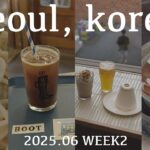 【韓国旅行vlog(4K)】2025年6月！広蔵市場・鐘路3街・西村カフェ&グルメ巡り！スターバックス|タットリタン|ビビンカルグクス|バナナプリン|ソウル夜景