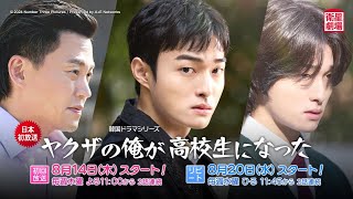＜衛星劇場2025年08月＞韓国ドラマシリーズ イ・ソジン×ユン・チャニョン共演 『ヤクザの俺が高校生になった』 日本初放送 30秒予告