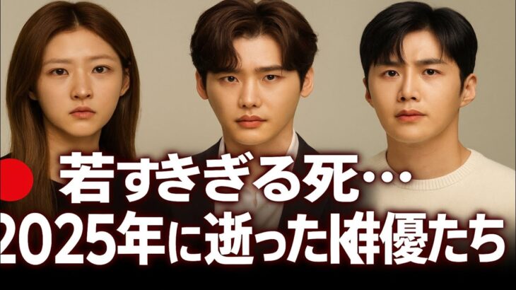 💔【涙腺崩壊】2025年に若くして亡くなった韓国俳優10人…キム・セロン、イ・ジョンソク、キム・ソンホの悲しすぎる最期とは…🕊️🇰🇷