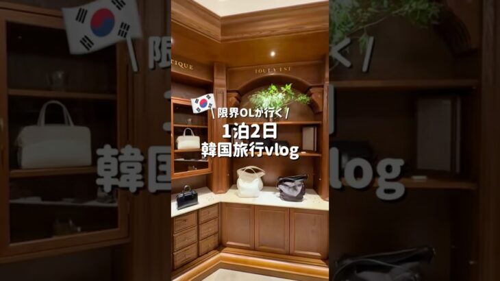 渡韓歴30回アラサーOLの韓国旅行ミニvlog🇰🇷1泊2日でソウルを満喫！深夜便を使って時間を無駄なく活用できたよ◎ #shorts #韓国旅行 #韓国  #週末旅行  #韓国vlog