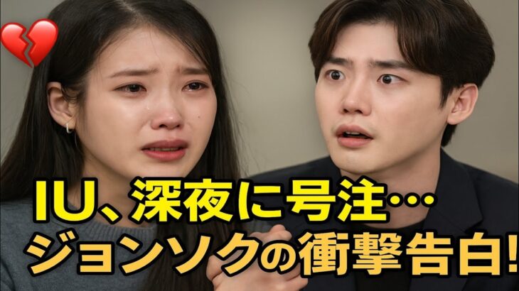 IU、真夜中に泣き崩れる ― イ・ジョンソクが彼女の手を握り、信じられない事実を明かす！