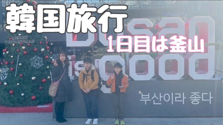 【韓国旅行Vlog】関空から釜山へ！タワーヒルホテル宿泊＆光復路で本場グルメ満喫！家族で行く韓国1日目✈️