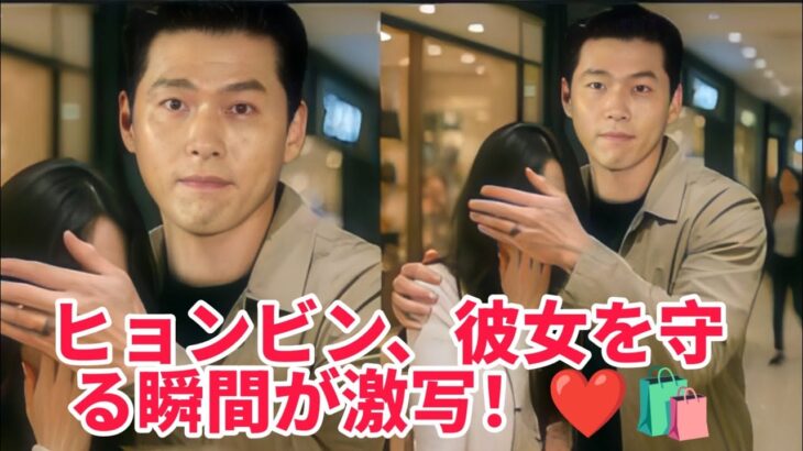 📸衝撃映像！ヒョンビンがショッピング中に彼女を全力で守った瞬間とは⁉️😱💖まるでドラマのワンシーン…ファン感動😭✨