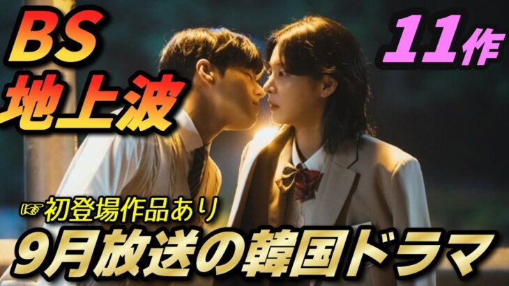 【BS＆地上波】9月に放送される韓国ドラマをご紹介💖